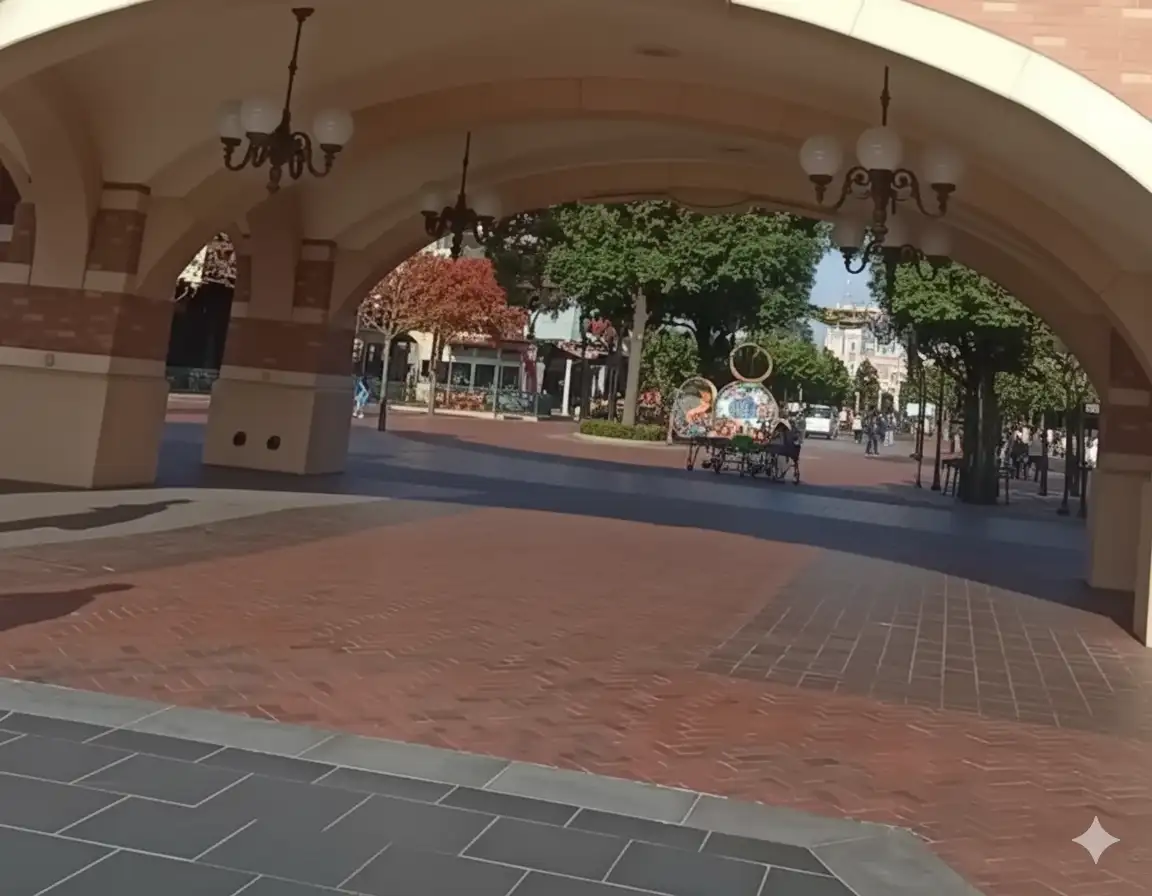 After AI removes tourists and rebuilds the travel photo background